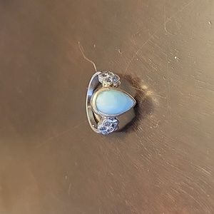 Marahlago Leia Flower Larimar Ring.